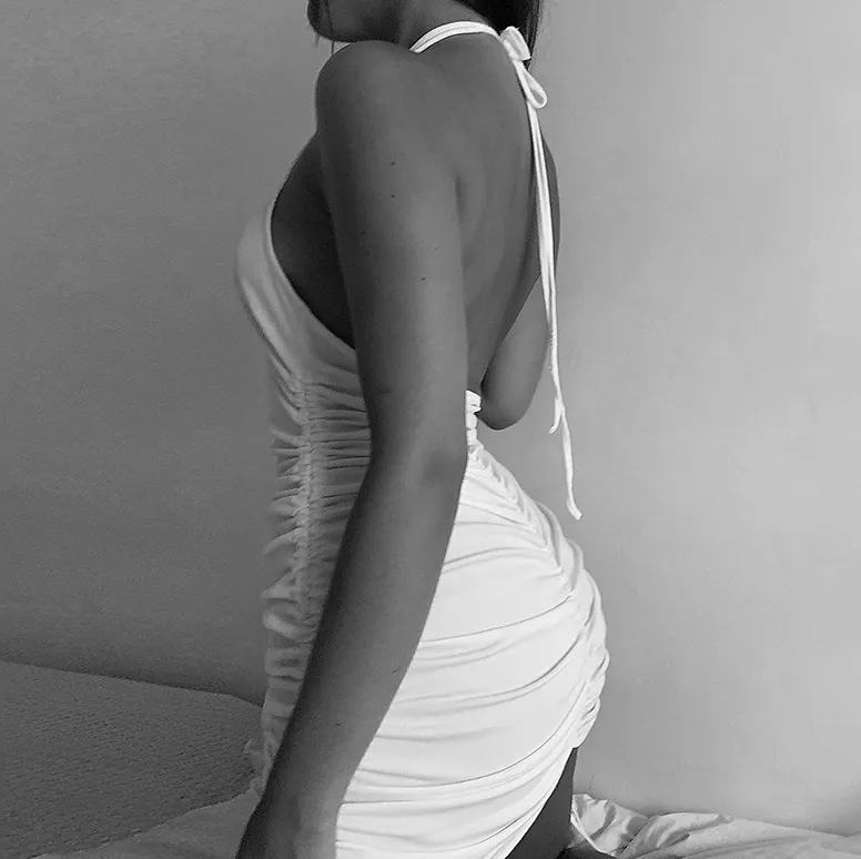 Aesthetic Ruched Dress