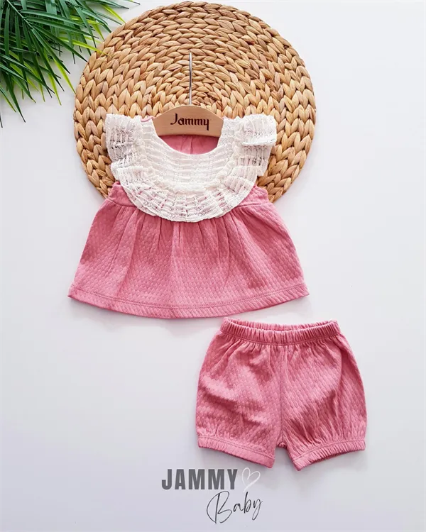 biana frilly lace robe and shorts set