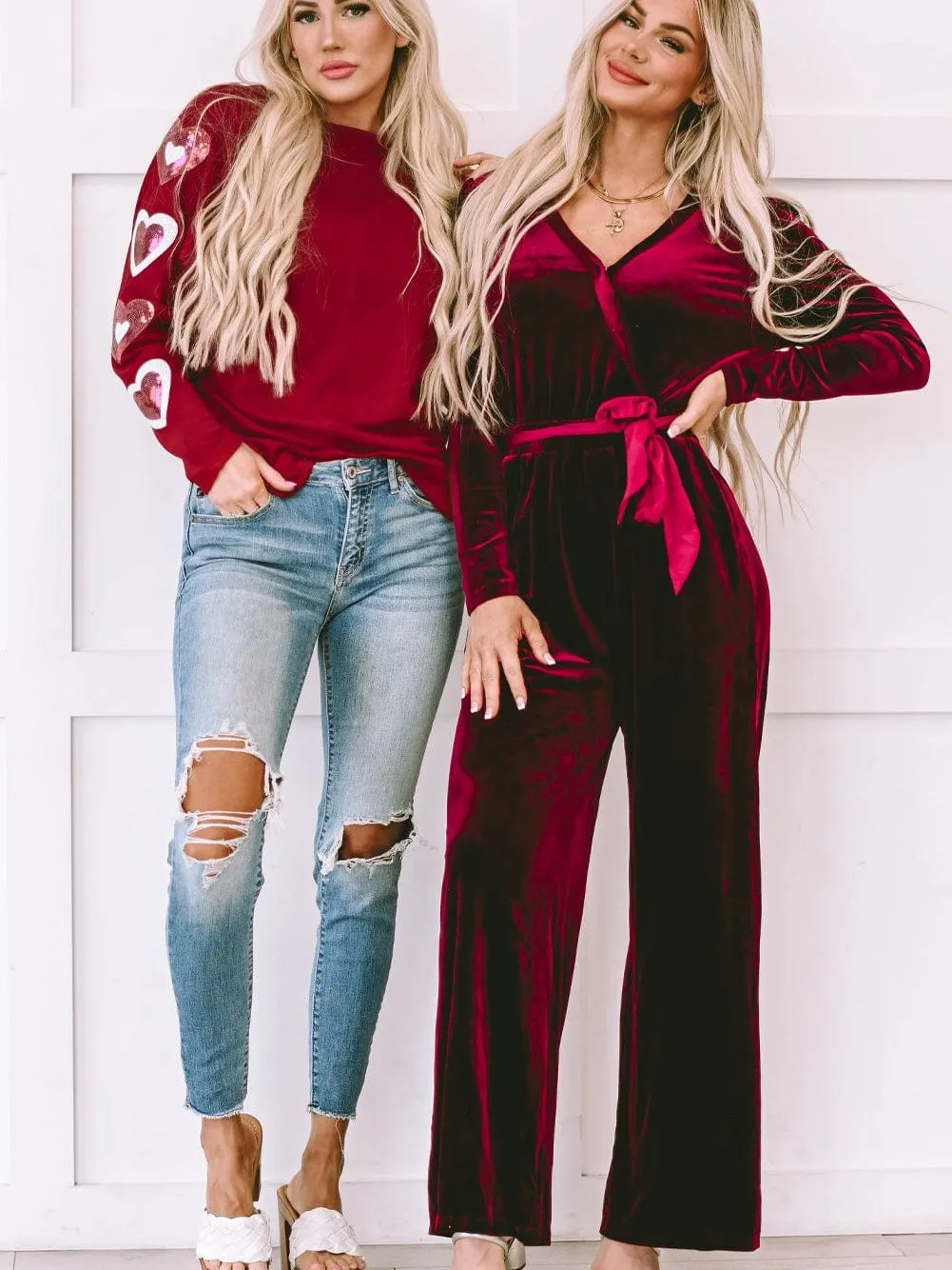 Burgundy Velvet Jumpsuit: Elegant Evening Wear