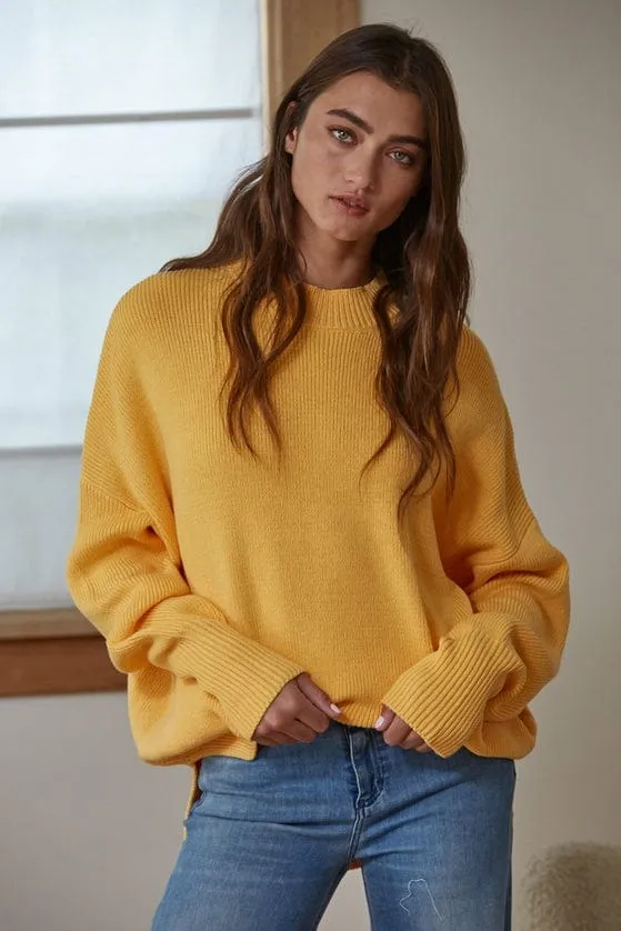 By Together Long Sleeve Chunky Knit High Neck Sweater