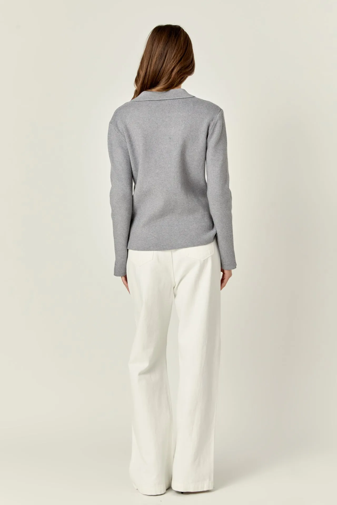 Collared Knit Sweater