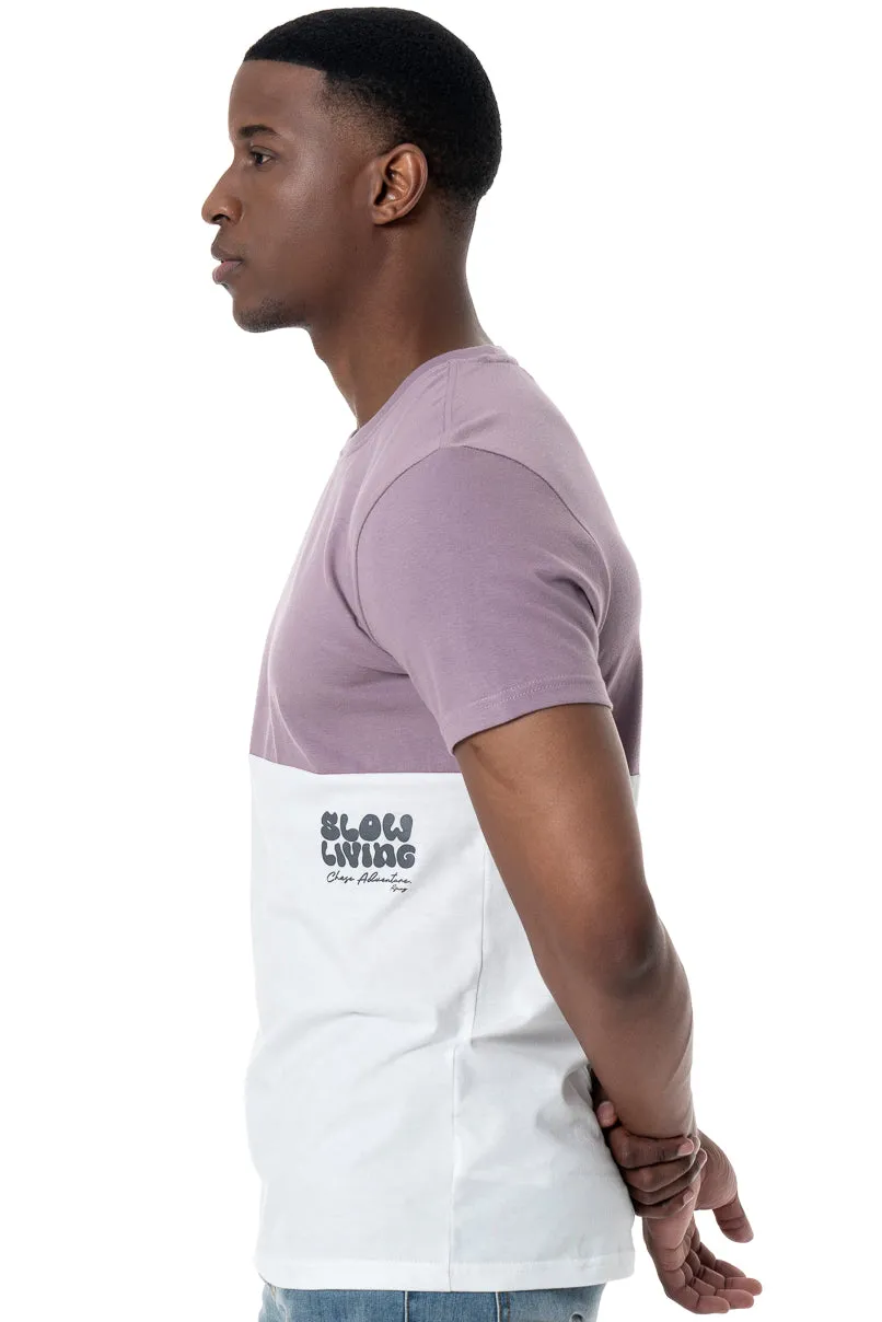 Colorblock T-Shirt _ 152130 _ Berry