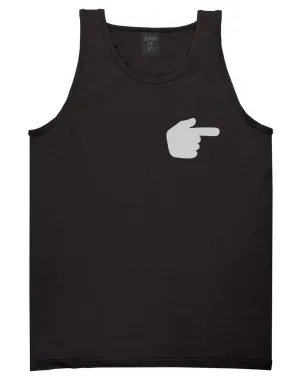 Datway Pointing Finger Chest Mens Tank Top Shirt