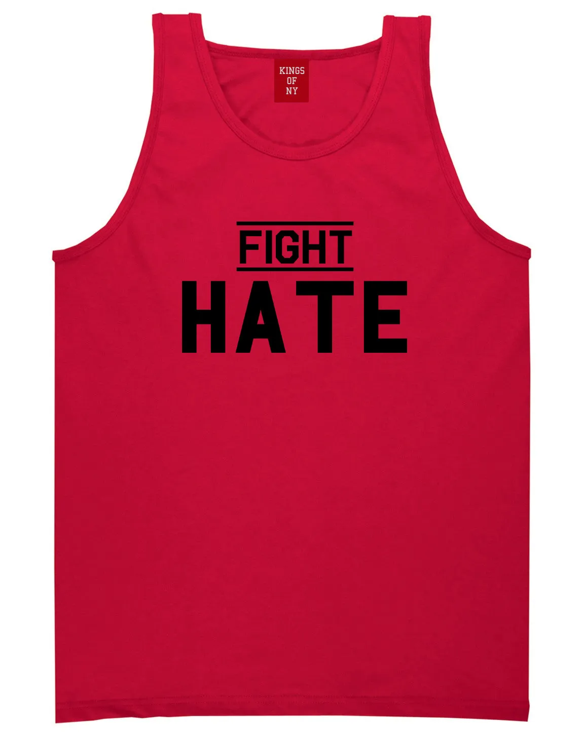 Fight Hate Mens Tank Top Shirt