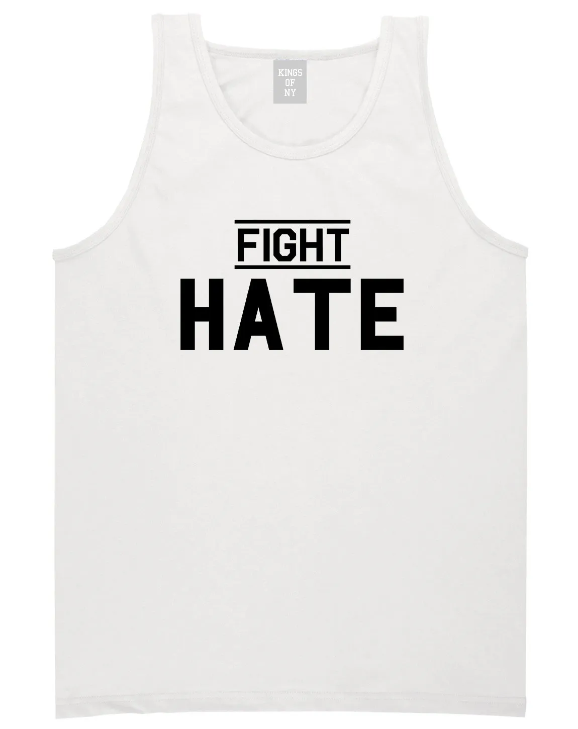 Fight Hate Mens Tank Top Shirt