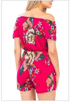 Floral Off The Shoulder Casual Romper