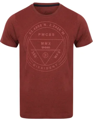 Gamo Motif T-Shirt In Lava Flow Grindle - Dissident
