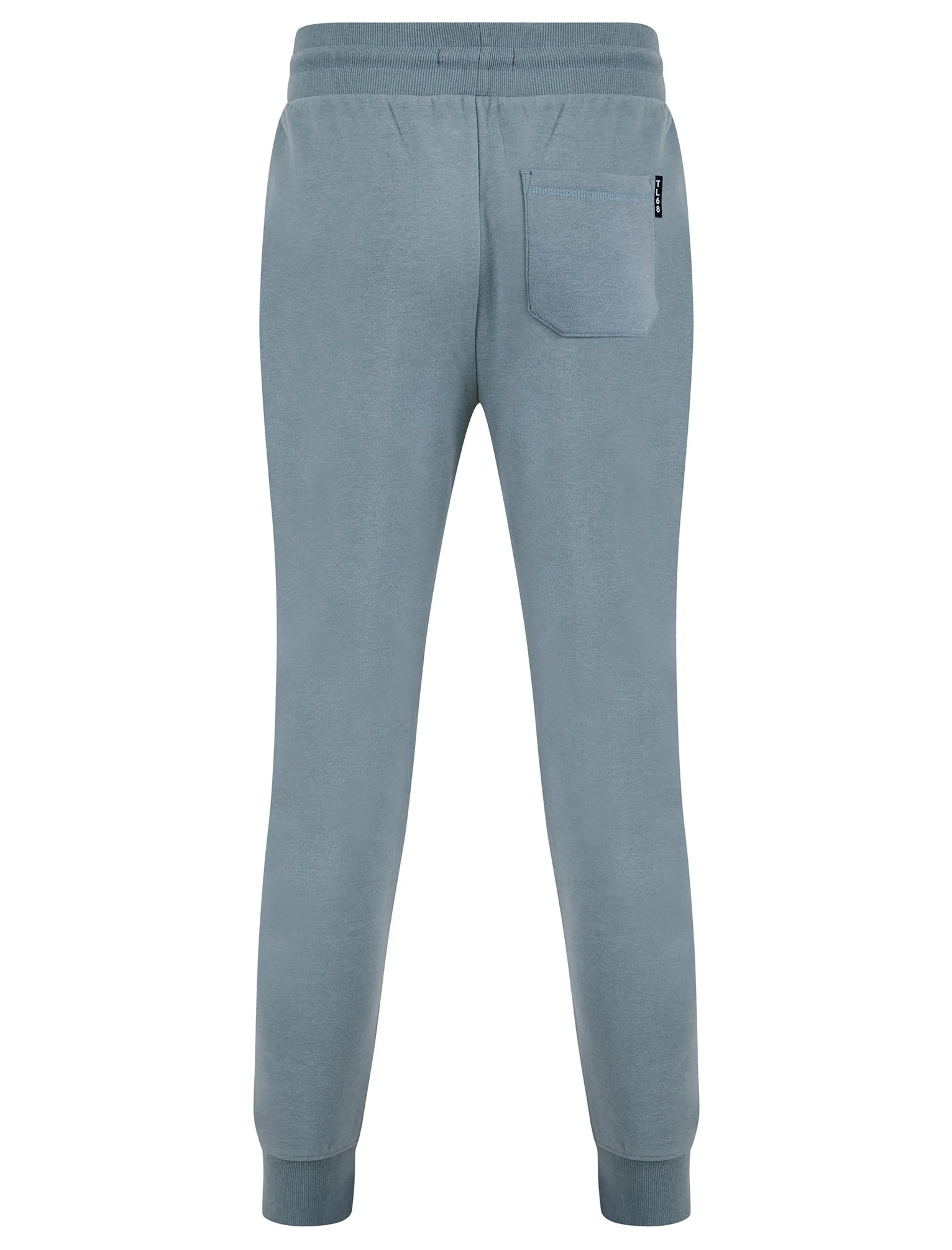 Invective Brushback Fleece Cuffed Zip Pocket Joggers in Cool Grey - Tokyo Laundry
