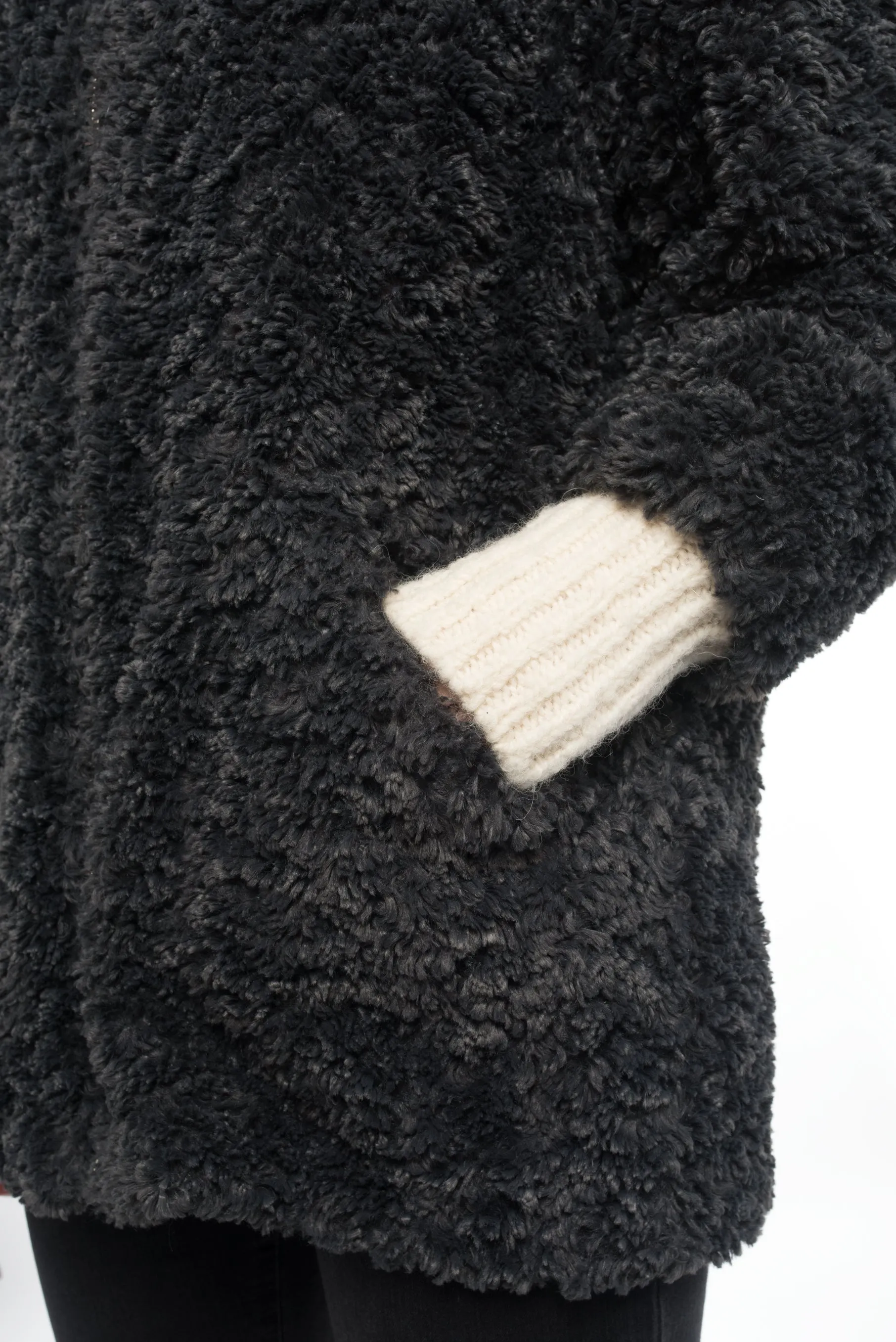 Isabel Marant Etoile Dark Grey Faux Fur Easy Abril Coat - 4