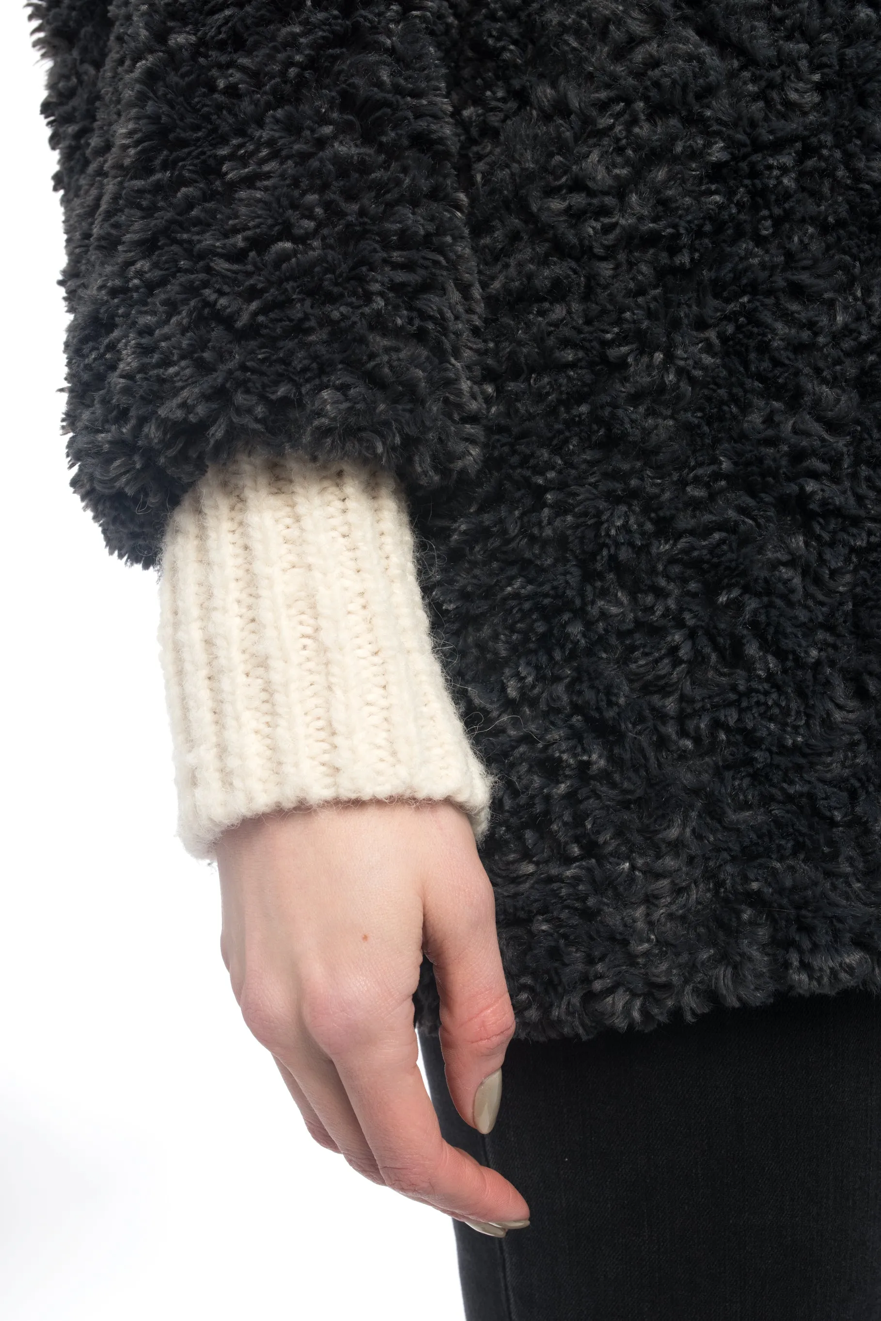 Isabel Marant Etoile Dark Grey Faux Fur Easy Abril Coat - 4