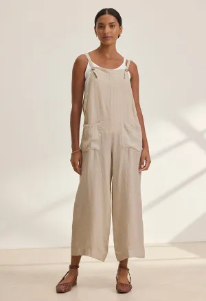Isabel Woven Linen Romper