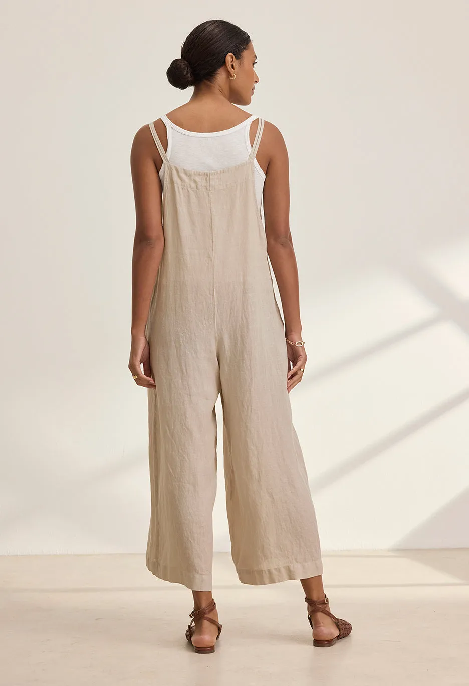 Isabel Woven Linen Romper