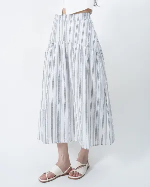 Kaia Flare Maxi Skirt (Striped)