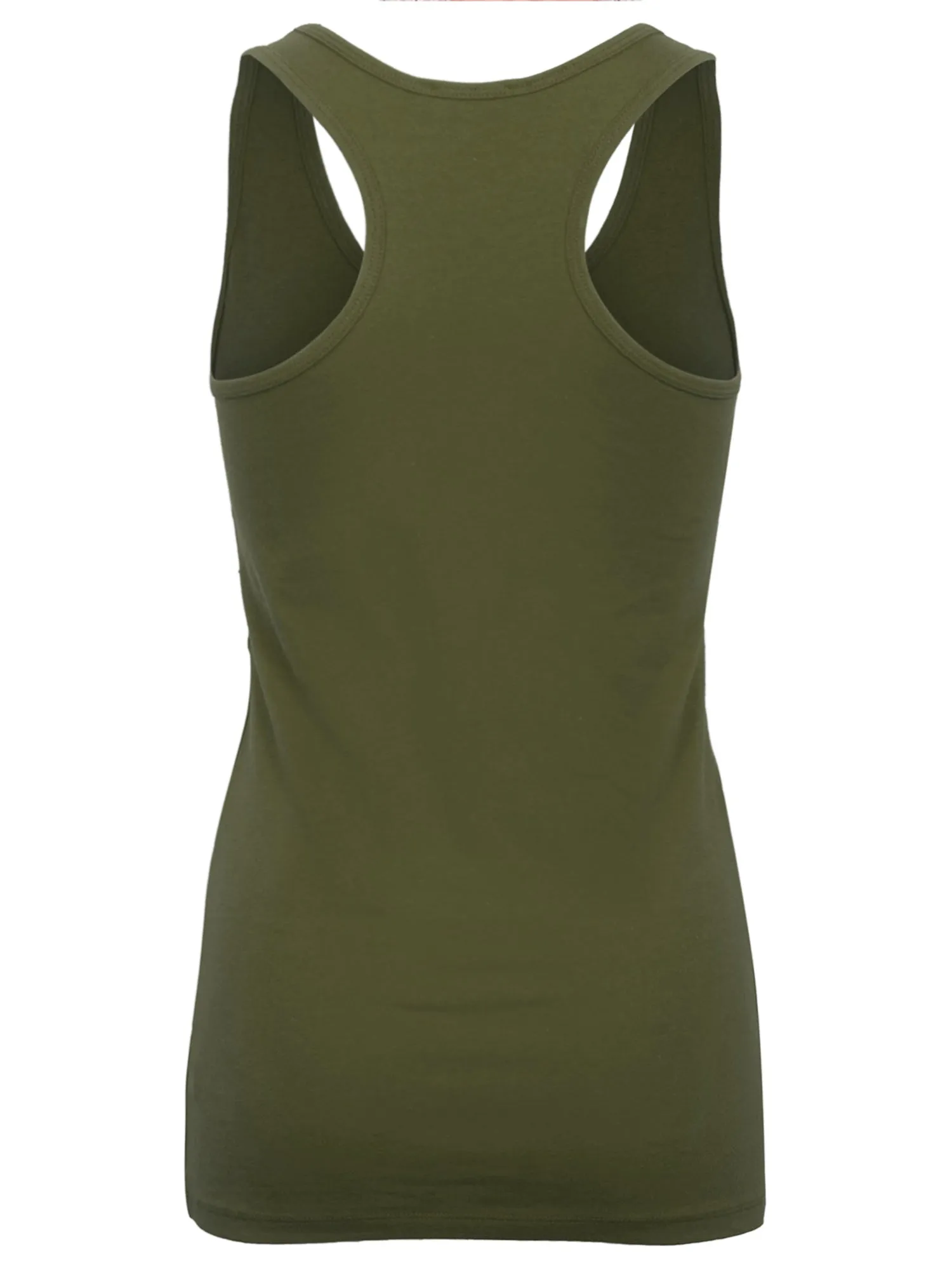 KOGMO Women's Basic Stretchy Cotton Spandex Racerback Tank Top 3-Pack (S-XL)