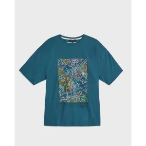 Men Mmb-Brektru-Ss Graphic T-Shirt - Teal-Blue