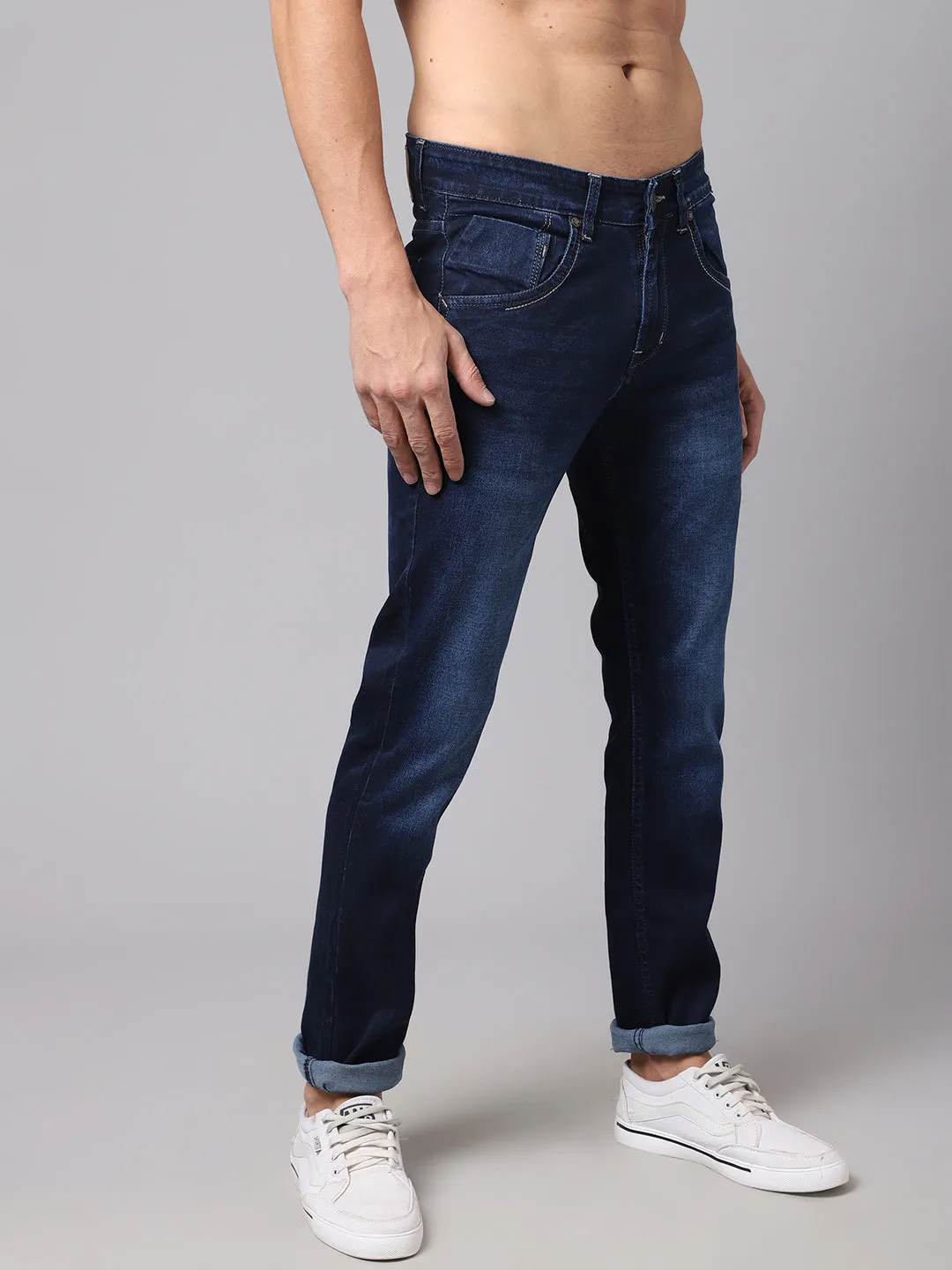 Mens Dark Carbon Denim