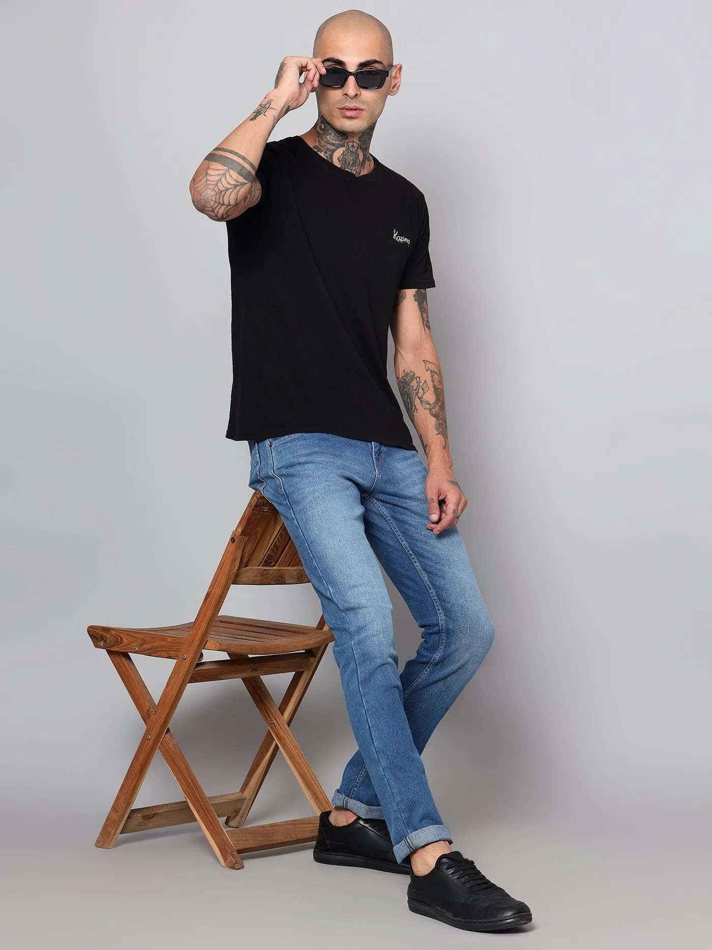 Men's Ultra Narrow fit Medium Fade Medium Blue  Jeans