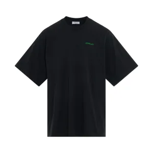 Moon Tab Oversize T-Shirt in Black