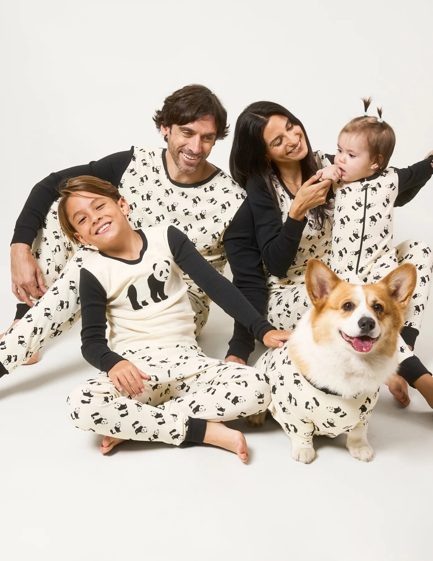 Panda Matching Family Pajama Set