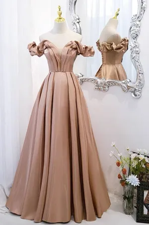 Princess Champagne Ball Gown Prom Dress