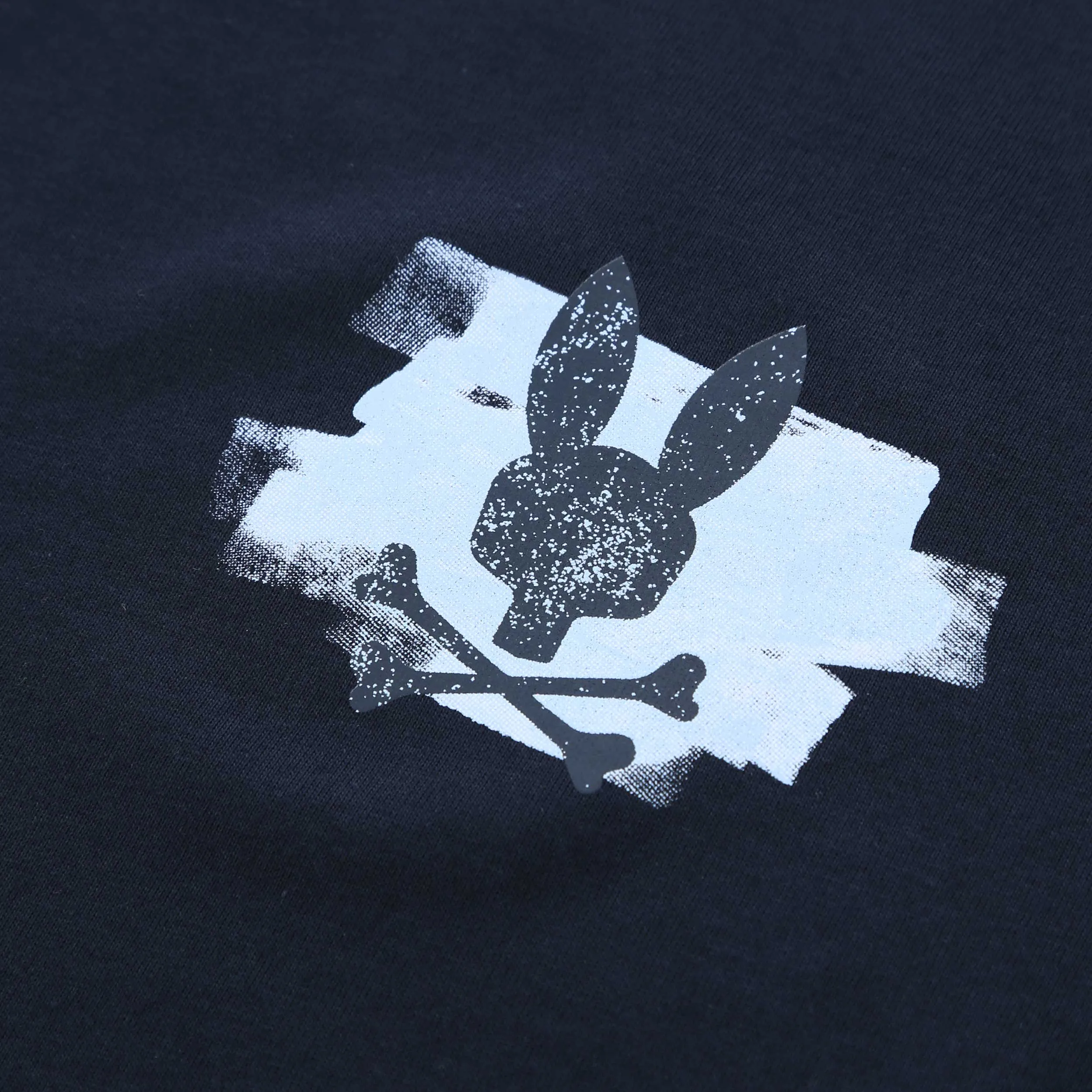 Psycho Bunny Dolton Back Graphic T Shirt in Navy