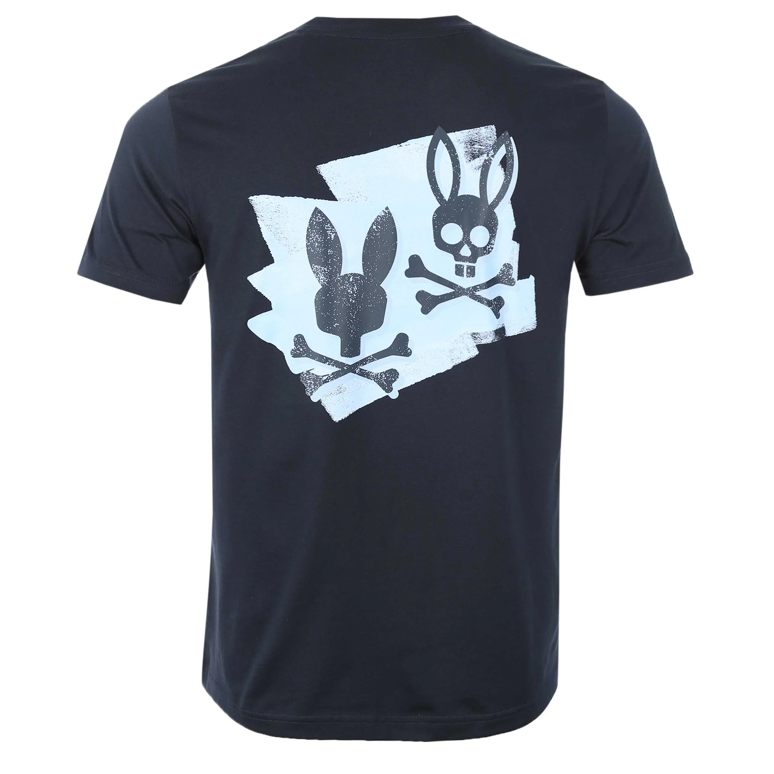 Psycho Bunny Dolton Back Graphic T Shirt in Navy