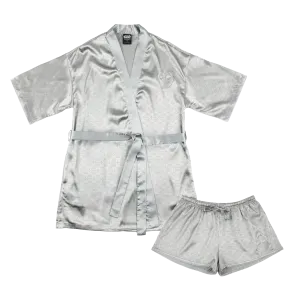 Rebel Satin Robe Pajama Set