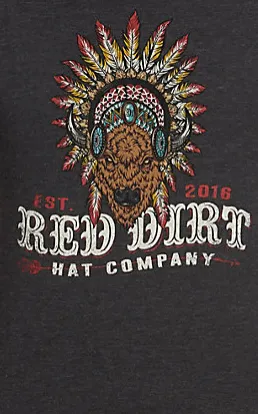 Red Dirt Bison Head Dress Tee