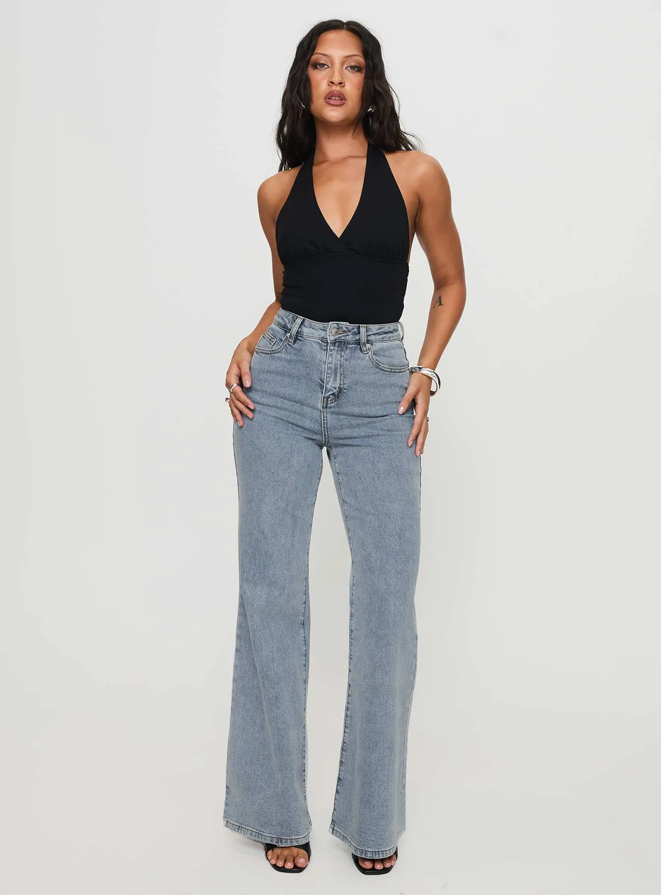 Thearlie High Flare Jean Light Wash