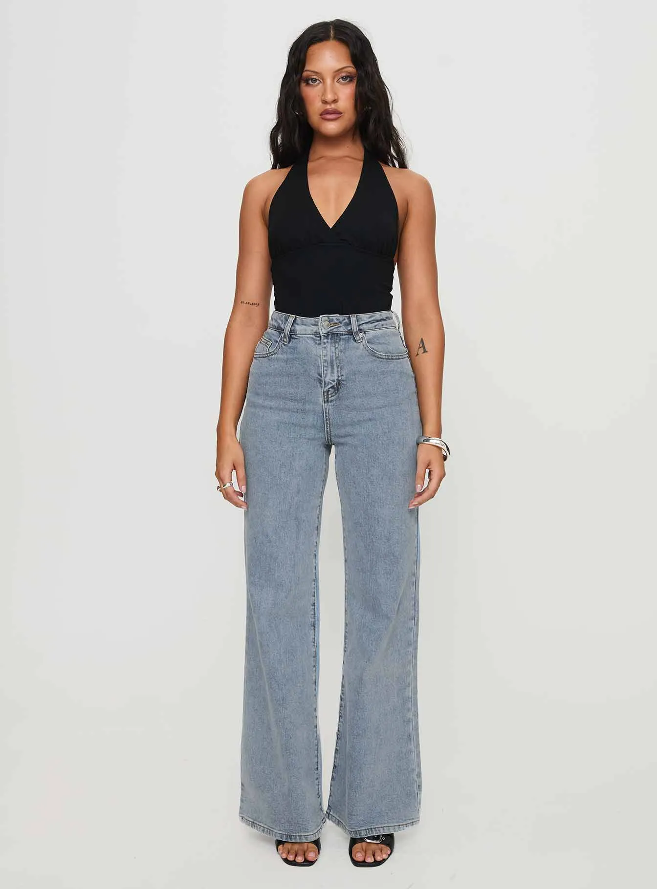 Thearlie High Flare Jean Light Wash