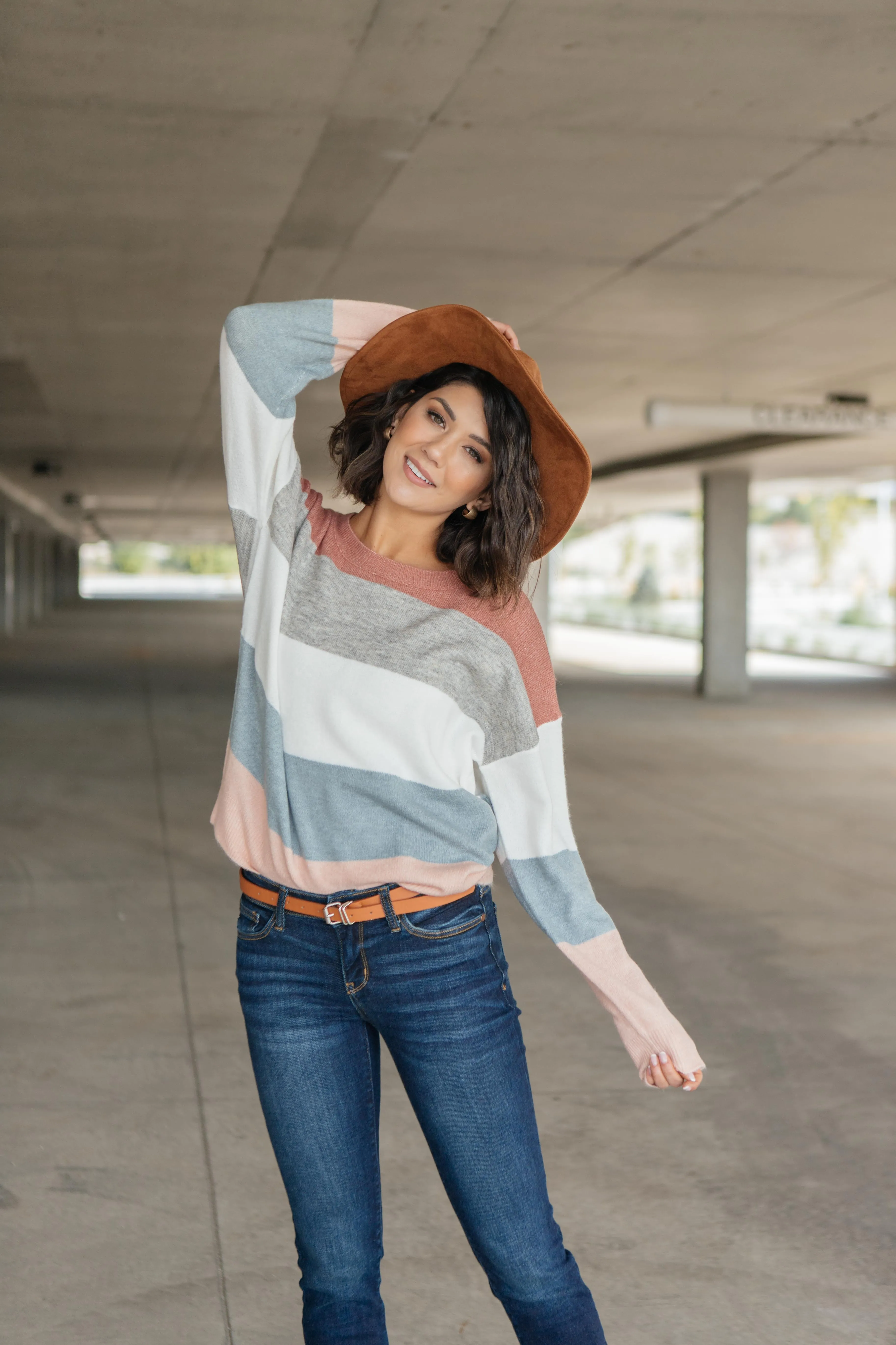 Warm Start Striped Sweater